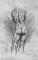Michael Hensley Drawings, Male Form 62